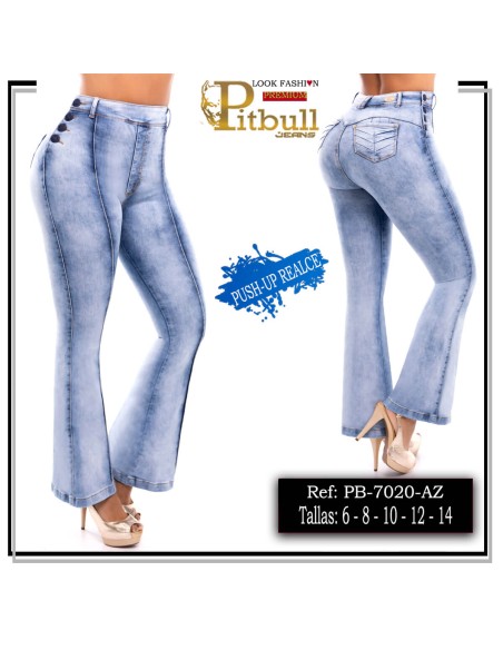 pantalon pitbull azul pb7020