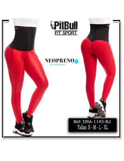 Calça esportiva de neoprene com fecho central - DNA1145