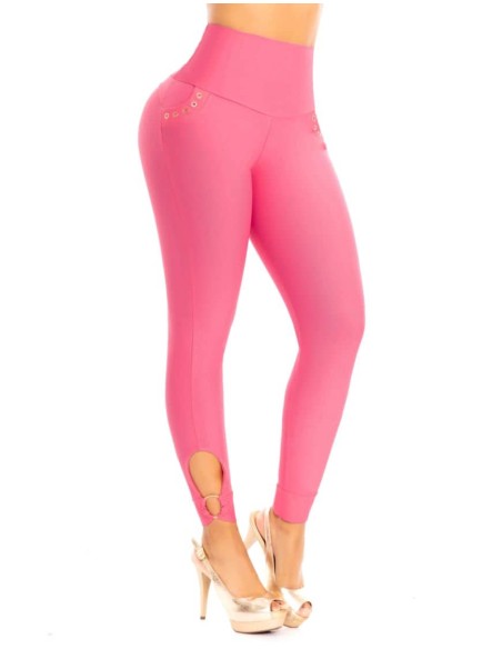 leggin reductor pitbull sin faja rosa delantera le2137
