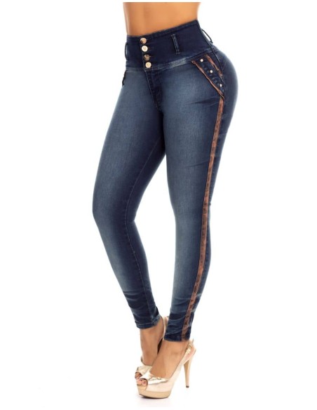pantalon vaquero pitbull azul delantera pl7229