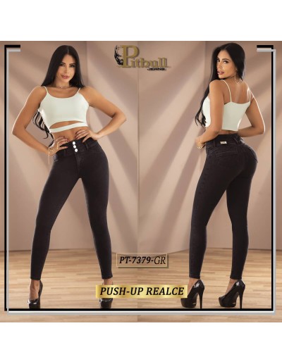 pantalon vaquero pitbull gris pt7379