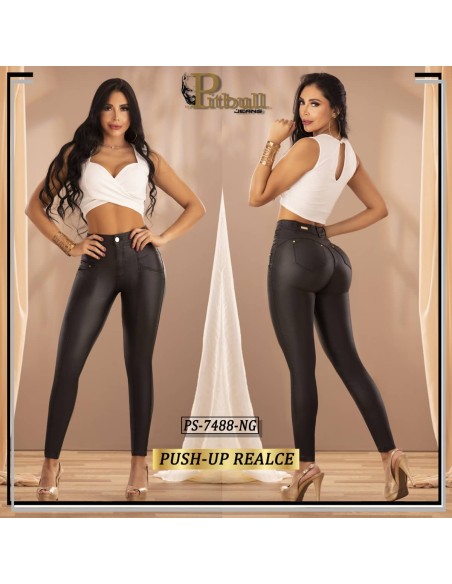 pantalon vaquero pitbull negro ps7488