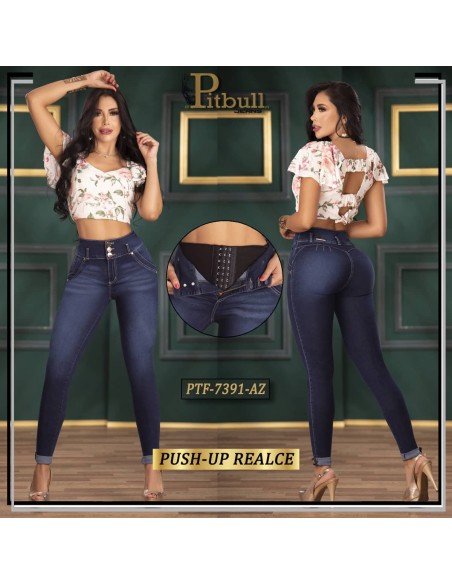 pantalon vaquero pitbull azul ptf7391