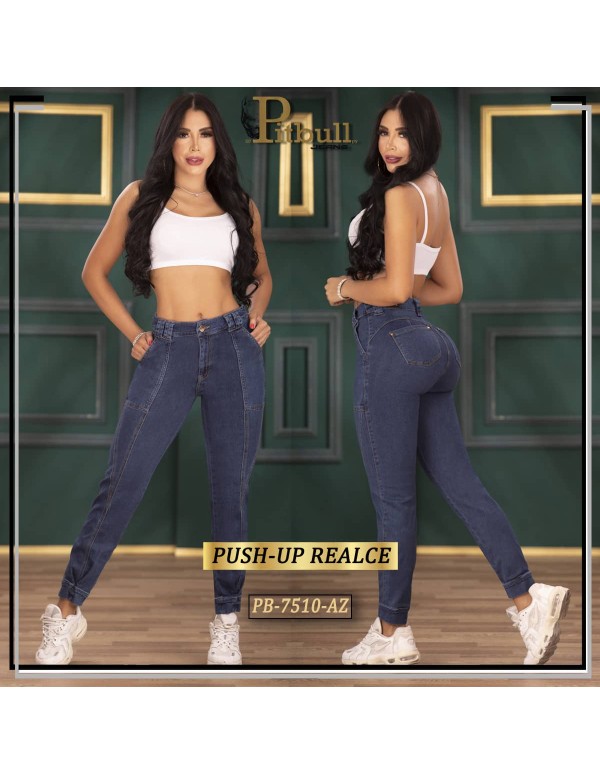 pantalon pitbull azul pb7510