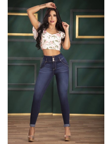 pantalon vaquero pitbull azul delantera ptf7391