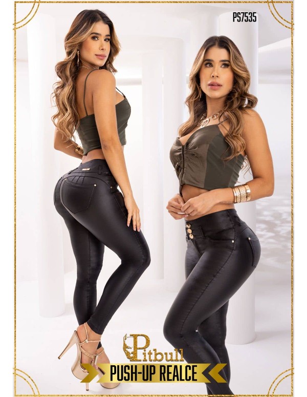 Calça Pitbull Efeito Couro - PS7535