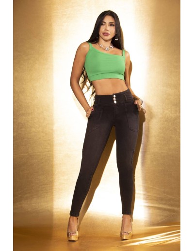 pantalon vaquero negro pt7369 2