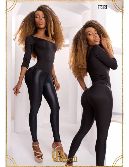 enterizo lycra pitbull negro et5139