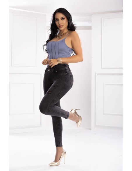 pantalon colombiano pitbull gris delantera ptf7260