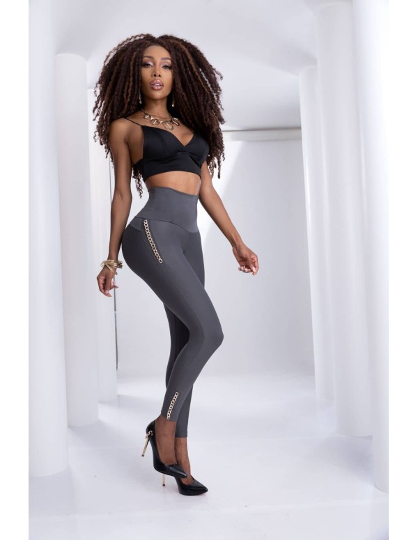 leggins reductor pitbull gris delantera le3120