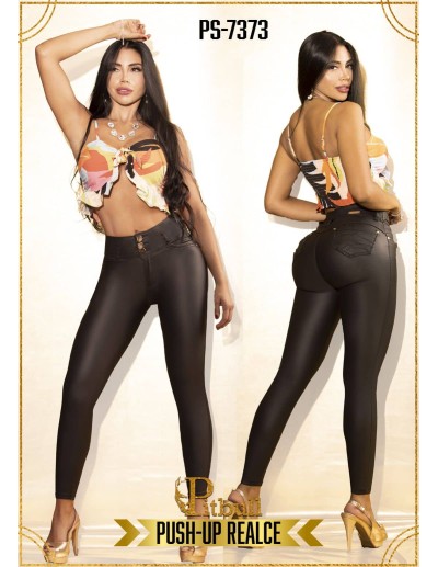 pantalon cuero pitbull negro ps7373