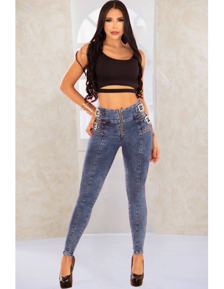 pantalon pitbull azul delantera pl7498