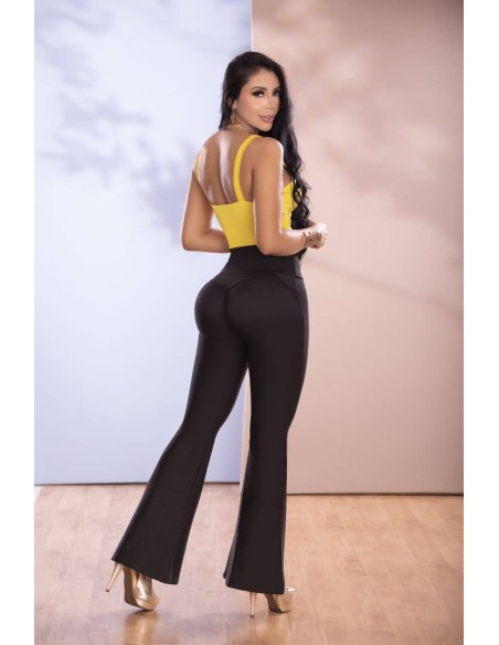 enterizo lycra pitbull amarillo trasera et5144