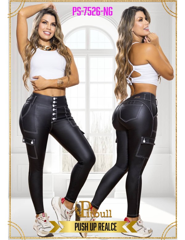 pantalon pitbull negro ps7526