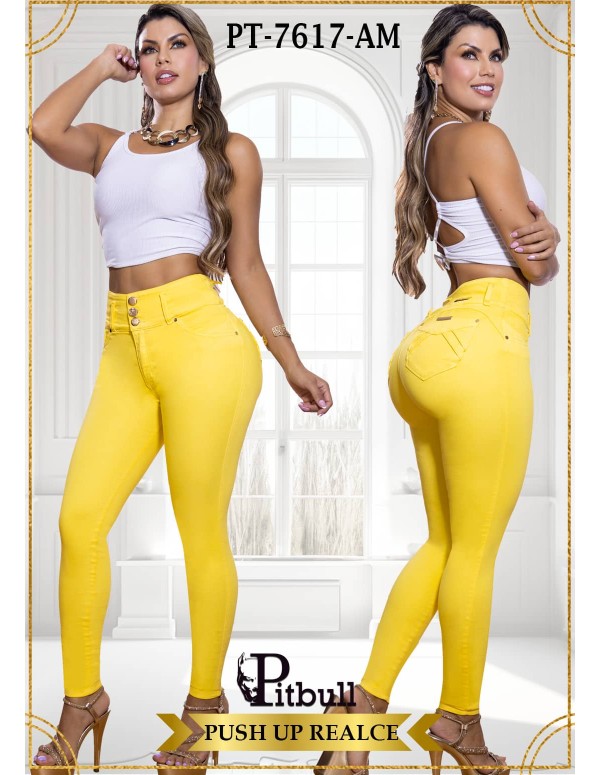 pantalon pitbull amarillo pt7617