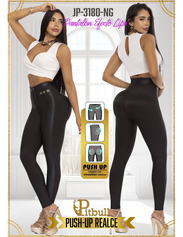 pantalon efecto lipo negro jp3180