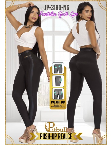 pantalon efecto lipo negro jp3180