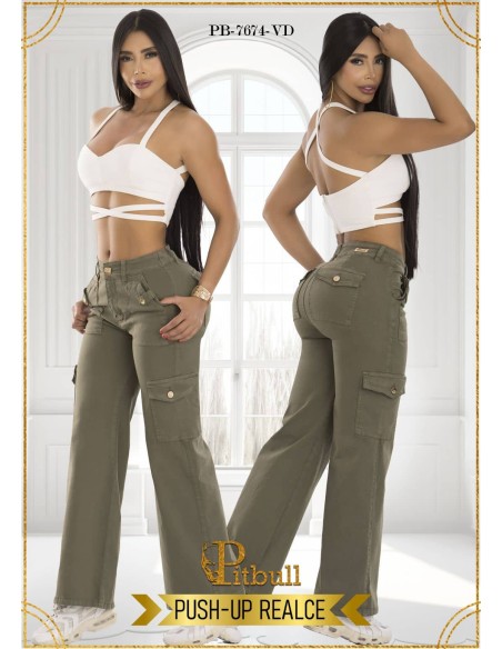 pantalon pitbull verde pb7674