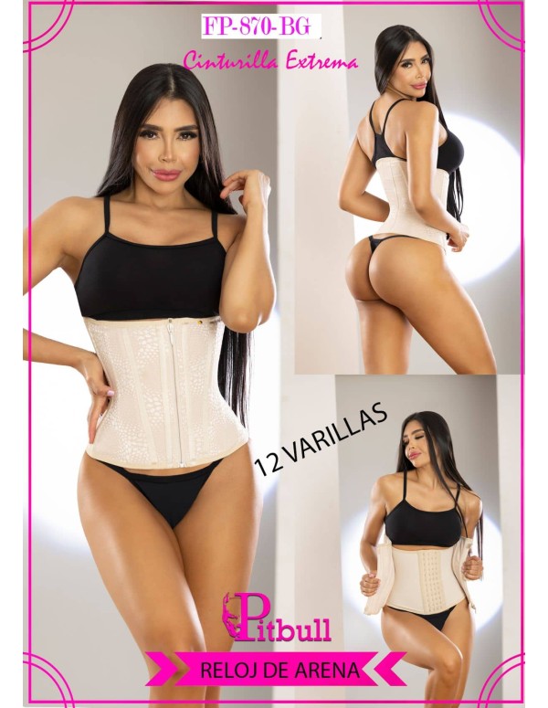 cinturilla pitbull reloj de arena extrema pitbull beige fp870