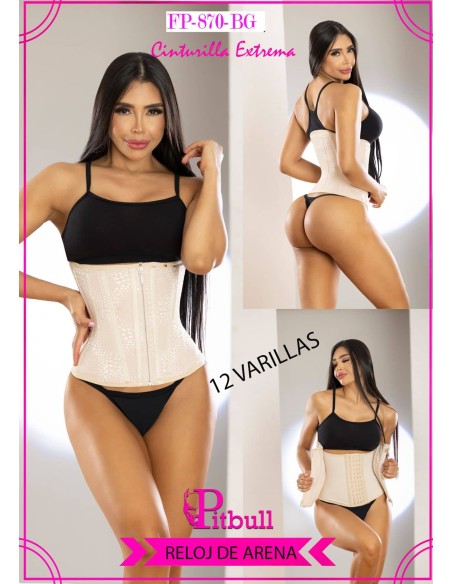 cinturilla pitbull reloj de arena extrema pitbull beige fp870