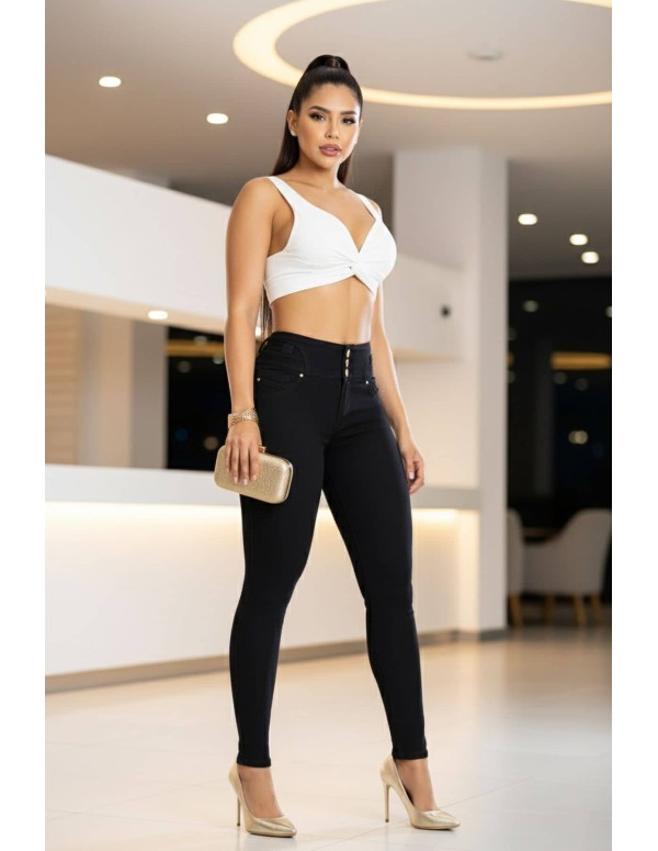 pantalon colombiano pitbull delantero negro ptf7712