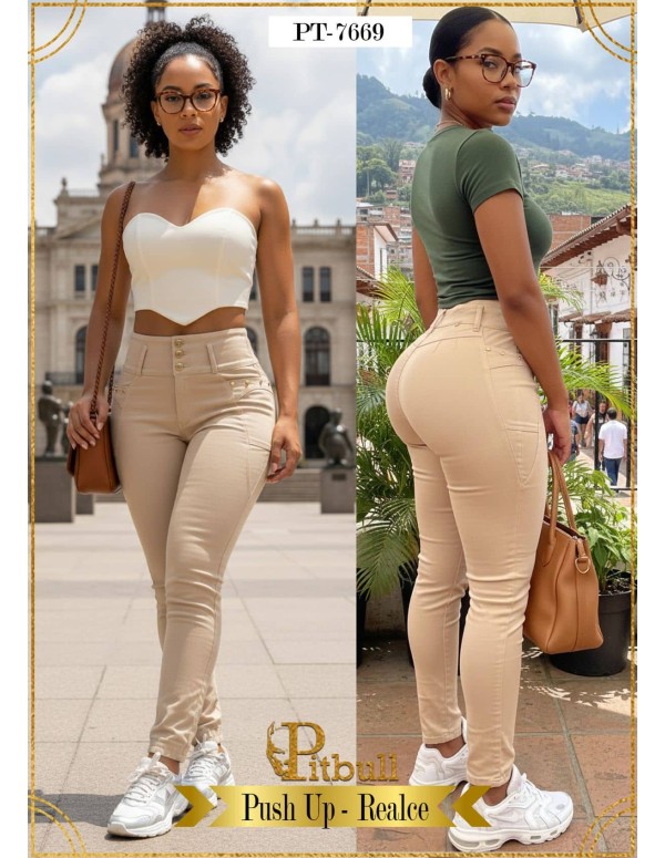 pantalon pitbull beige pt7669