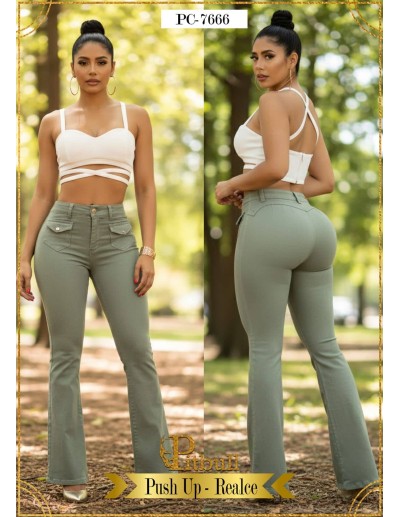 pantalon pitbull verde pc7666