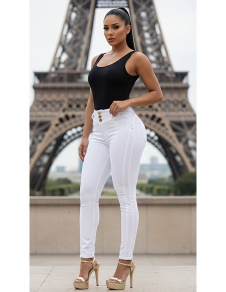 pantalon pitbull blanco delantera pt7668