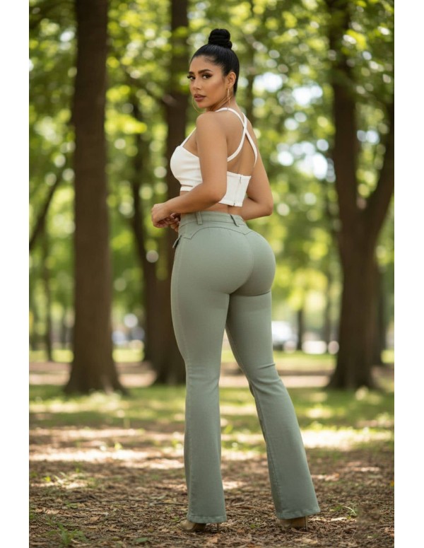 pantalon pitbull verde trasera pc7666