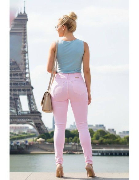 pantalon colombiano pitbull rosa trasera pt7597