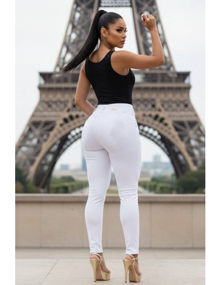 pantalon pitbull blanco trasera pt7668