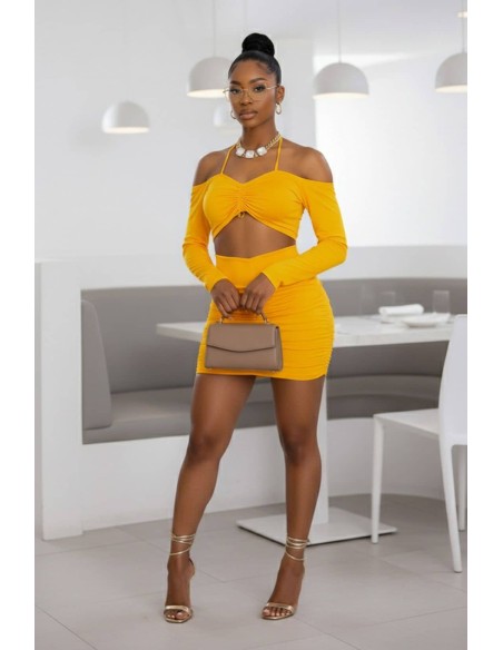 conjunto capoheira amarillo delantera ct268