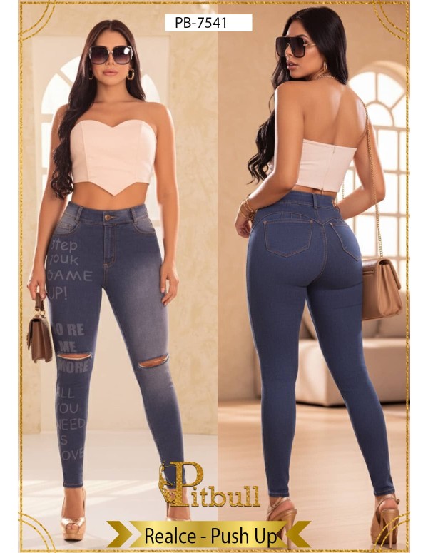 pantalon pitbull azul pb7541