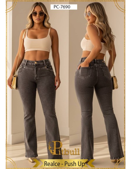 pantalon colombiano pitbull gris pc7690