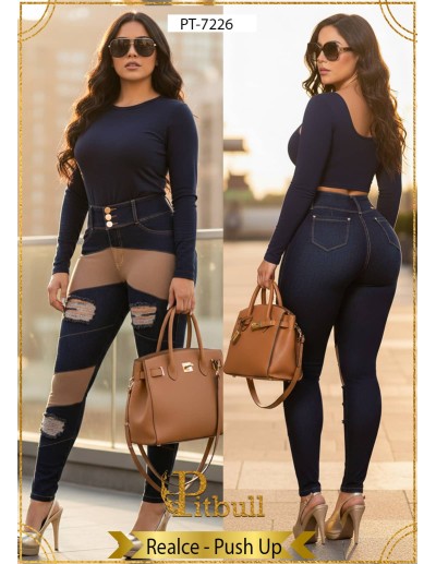 pantalon vaquero pitbull azul pt7226