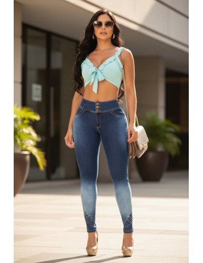 pantalon con faja vaquero pitbull azul ptf7310 2