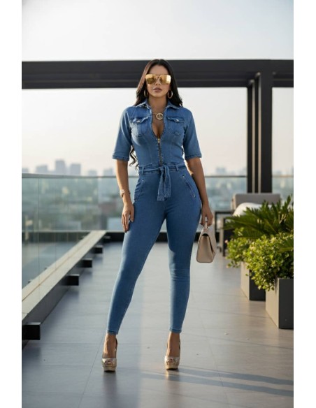 Macacão Jeans Pitbull Feminino - EP7560