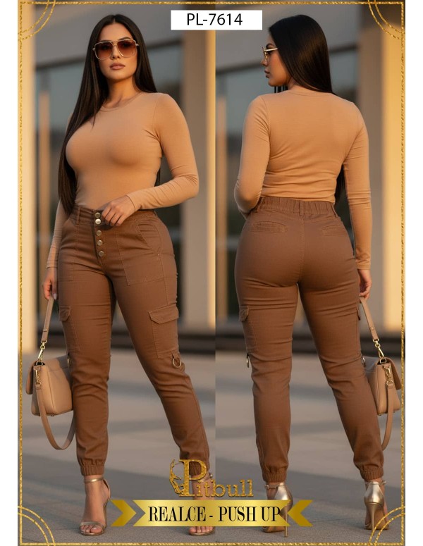 Calça Colombiana de Cintura Alta PL7614
