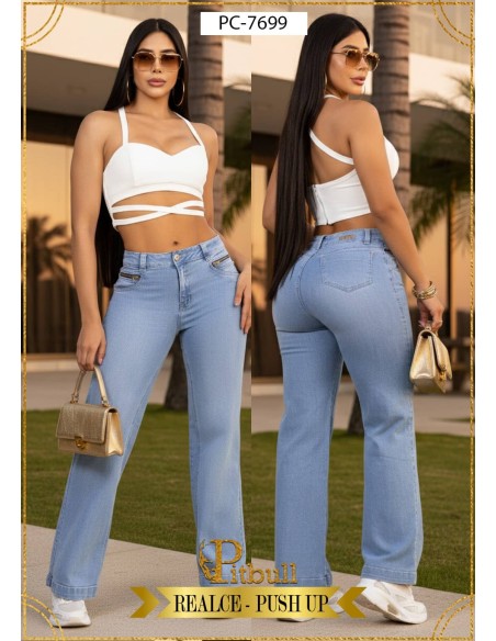 pantalon colombiano pitbull azul pc7699