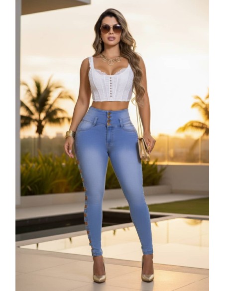 pantalon colombiano pitbull azul delantera pt7607