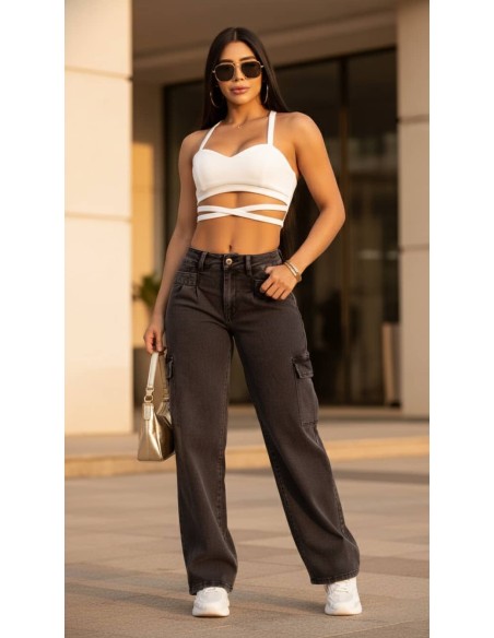 pantalon colombiano pitbull delantera gris pc7683