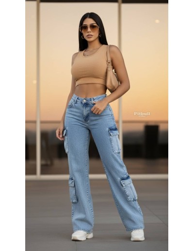 pantalon cargo pitbull azul pc7685 2