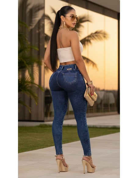 pantalon colombiano pitbull azul trasera pt7673