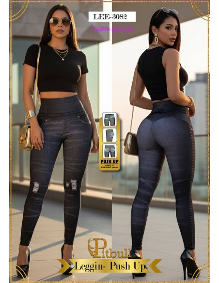 leggin reductor pitbull negro lee3082