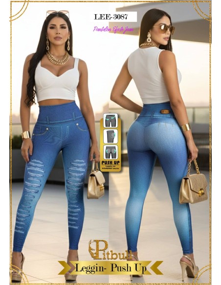 Leggings Emagrecedoras Efeito Jean - LEE3087