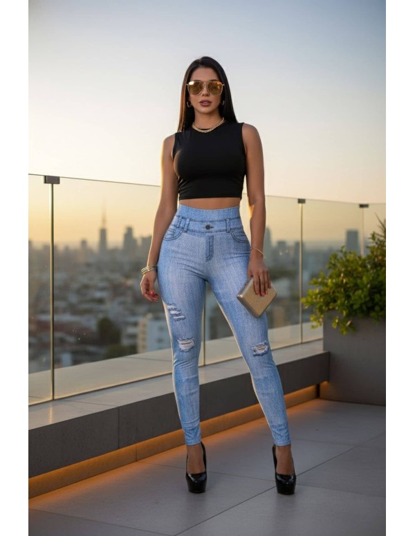 Legging Efeito Jean Redutor - LEE3081