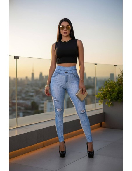 Legging Efeito Jean Redutor - LEE3081
