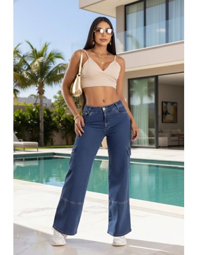 pantalon vaquero wide leg pitbull azul pc7691 2