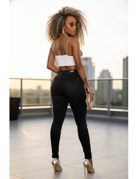 pantalon vaquero gris trasera pb7383