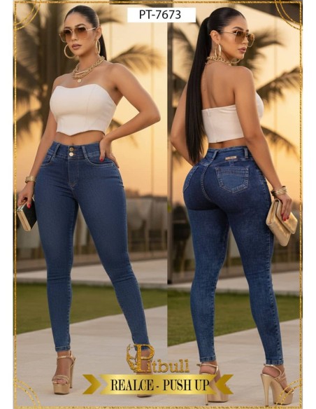 pantalon colombiano pitbull azul pt7673